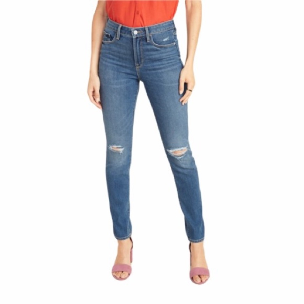 Old Navy | New High Rise Power Slim Straight jeans 6 petite